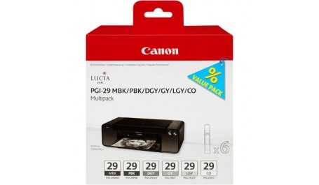 Canon PGI29 MBK/PBK/DGY/GY/LGY/CO Multi Pack