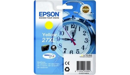 Epson Ink No.27XL Yellow (C13T27144012) 1,1k DURABrite Ultra 27XL