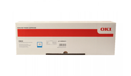 Oki Toner C 822 Cyan 7,3k (44844615)