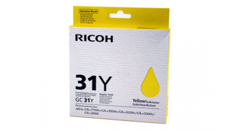 Ricoh Ink Cart. GC31Y Yellow (405691)