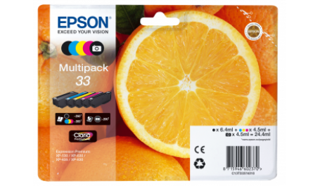 Epson Ink 5 Color Multipack No.33 (C13T33374011)