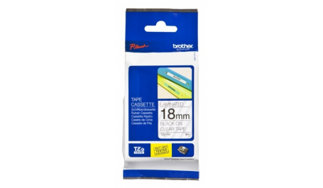 Brother TZe-141 Laminated Tape Black on Clear, TZe141, 8 m, 1.8 cm