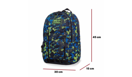 Kuprinė CoolPack Impact II Camo Mesh Yellow