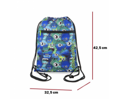 Maišelis sportinei aprangai CoolPack Vert Wiggly Eyes Blue