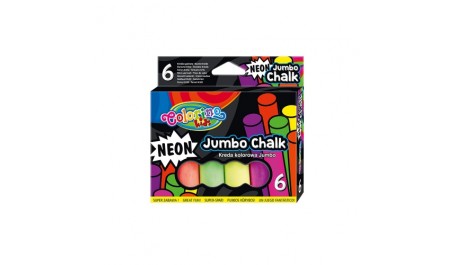 Colorino Kids Neon JUMBO Chalk 6 colours