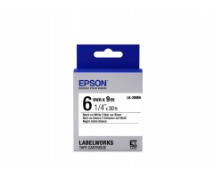 Epson Label Cartridge LK-2WBN Standard glue Black on White 6mm (9m)