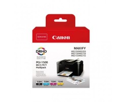 Canon PGI1500BKCMY (9218B005), Multipack (Juoda, Mėlyna, Purpurinė, Geltona)